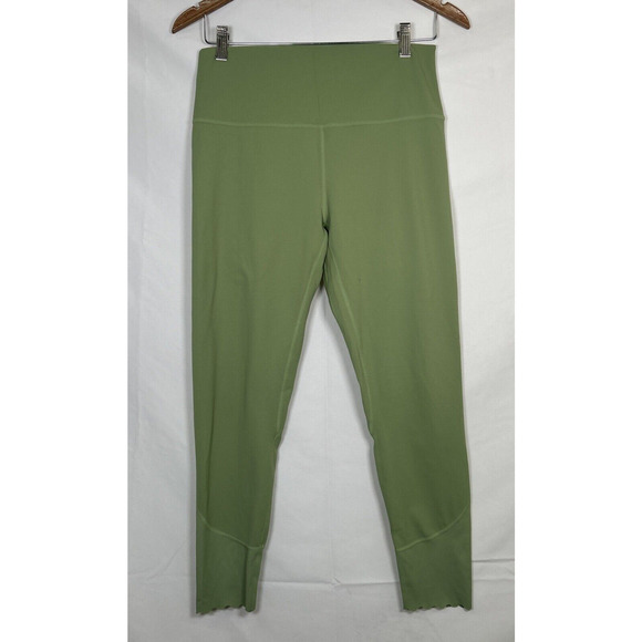 Lululemon Align HR Pant 25" Scalloped Hem -Light Green Size 10 Bnfts Charity - Picture 1 of 8